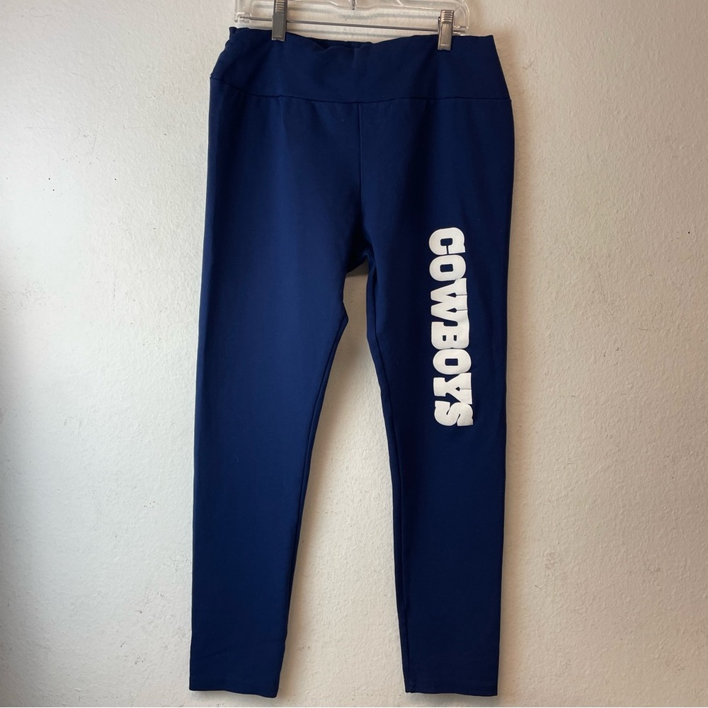Women’s Navy 'Cowboys' Athletic Leggings Size XL
